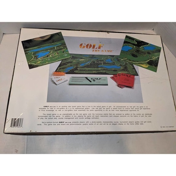 Vintage 1995 Golf The Game Board Game A M Company 1995 Complete Rare - Picture 9 of 9